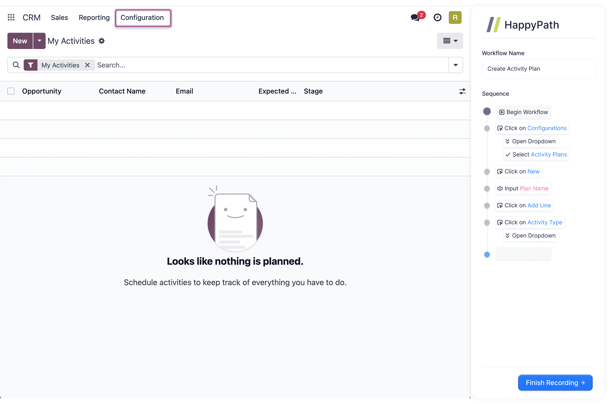 Record Workflow
