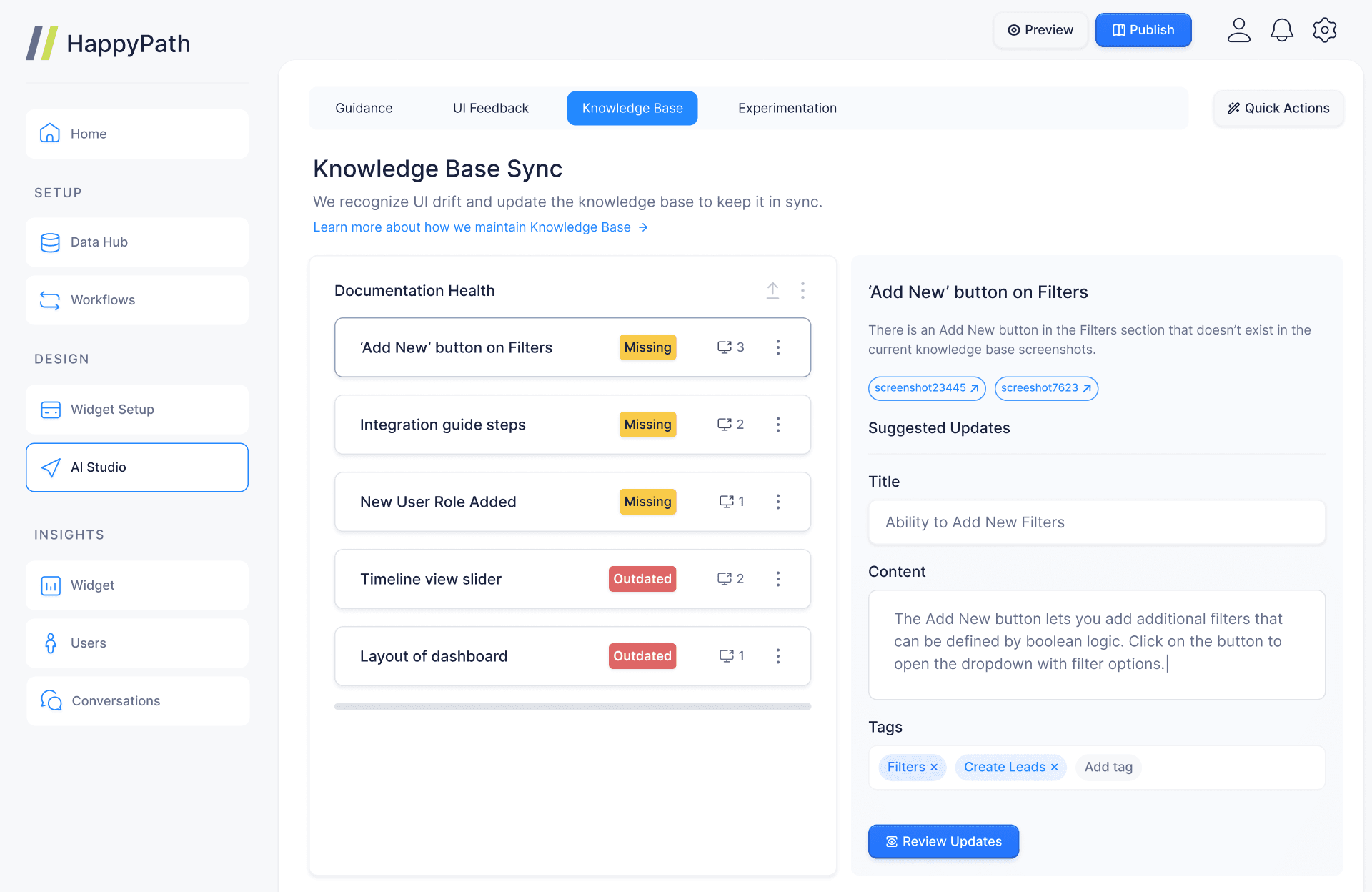 Knowledge Base Sync
