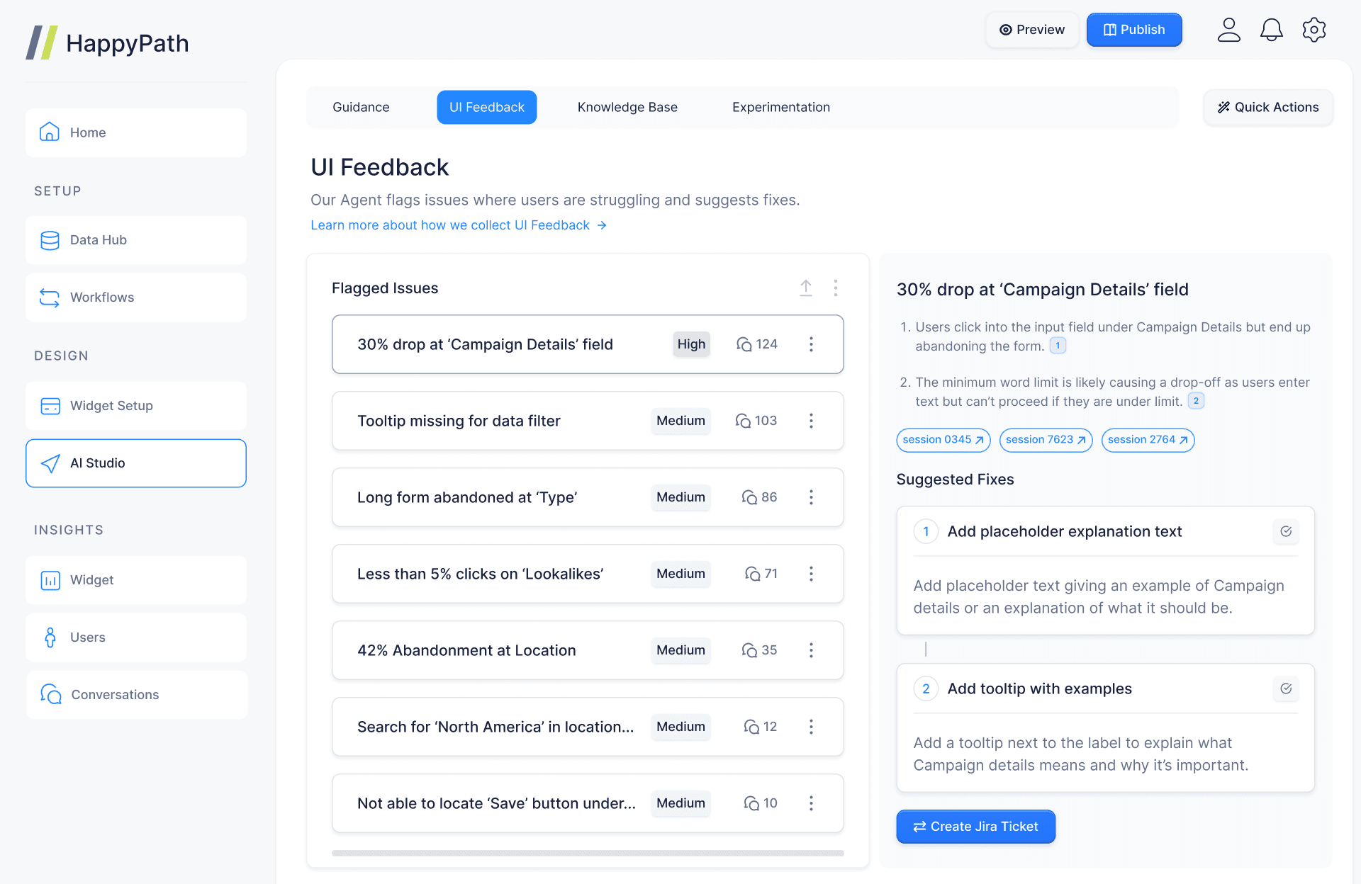 UI Feedback