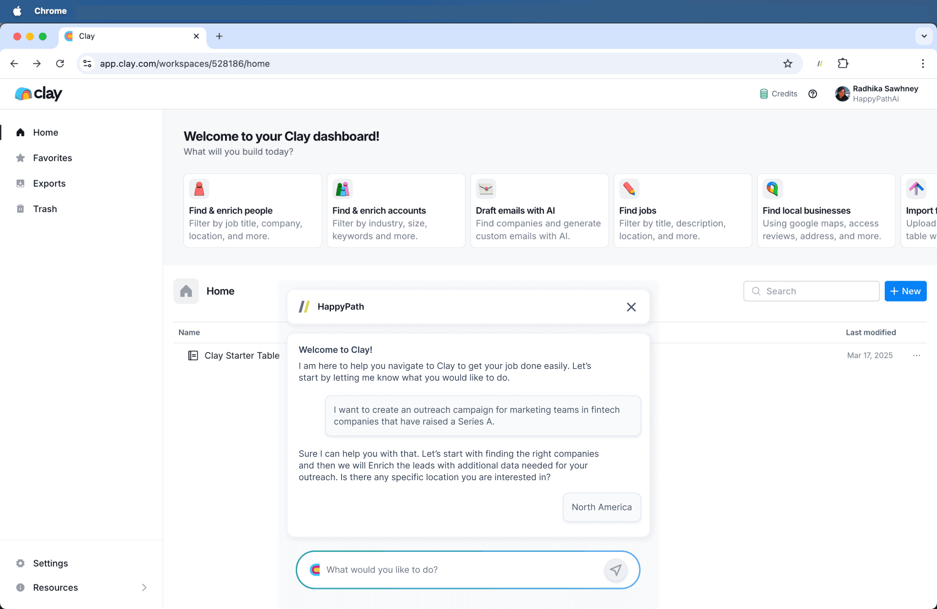 Widget Conversational Interface