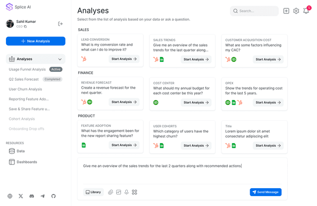 Analysis Page