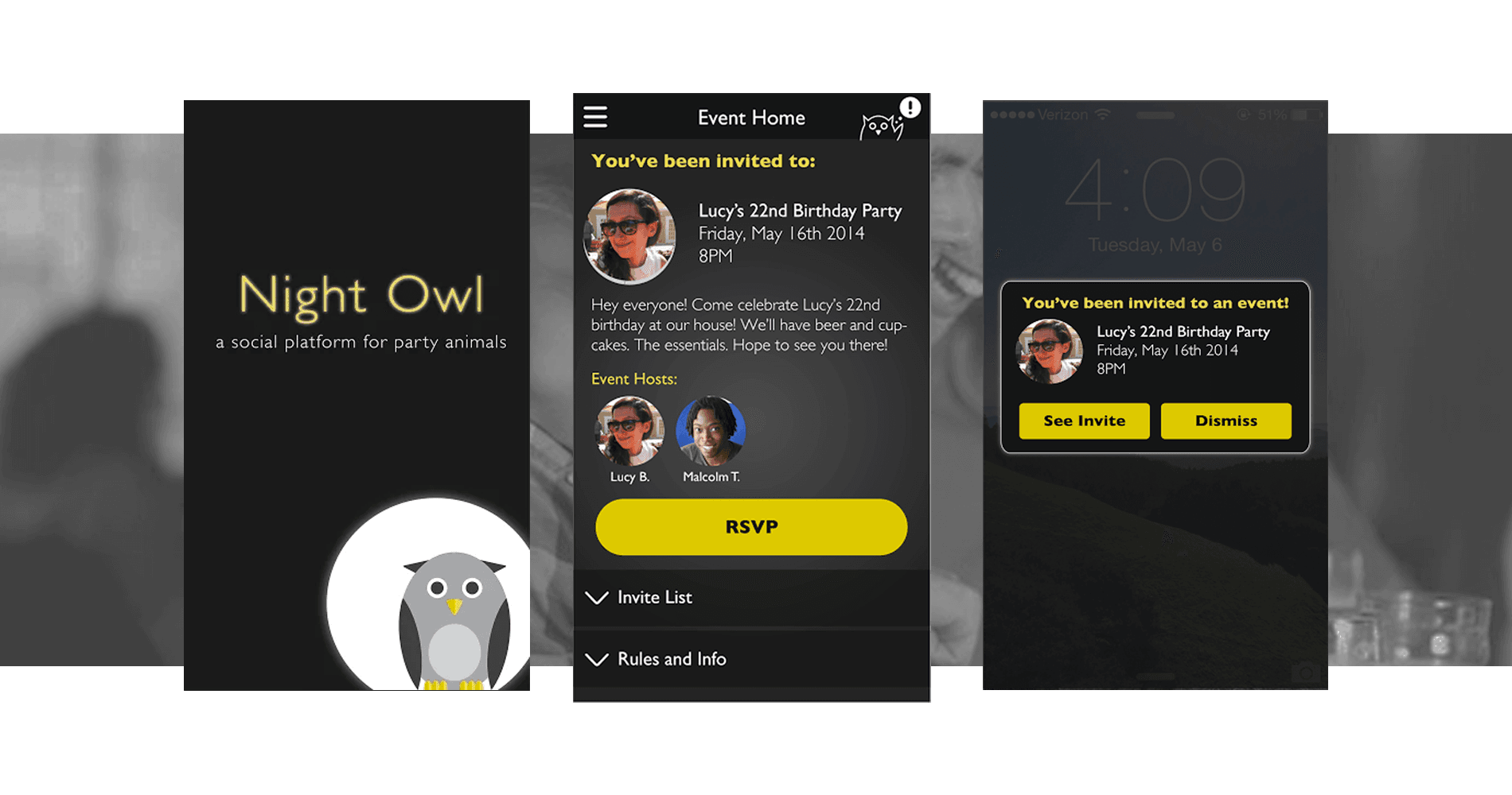 Night Owl Invite